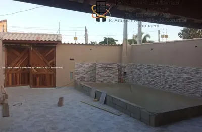 Casa para venda em itanhaém, jardim das palmeiras, 2 dormitórios, 1 suíte, 2 banheiros, 2 vagas