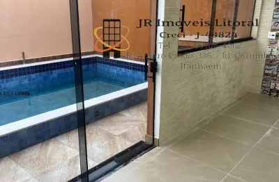 Sobrado para venda em itanhaém, suarão, 3 dormitórios, 3 suítes, 4 banheiros, 3 vagas