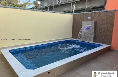 Casa para venda em itanhaém, tupi, 2 dormitórios, 1 suíte, 2 banheiros, 2 vagas