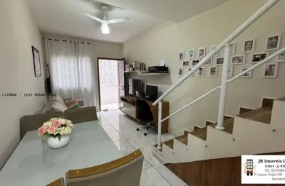 Sobrado para venda em praia grande, guilhermina, 2 dormitórios, 2 banheiros, 1 vaga