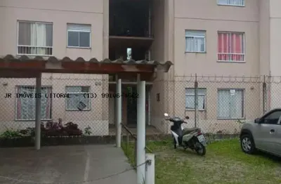 Apartamento para venda em itanhaém, guapura, 2 dormitórios, 1 banheiro, 1 vaga