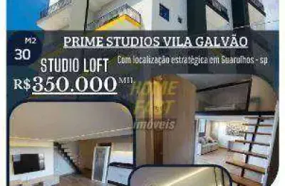 Studio com 1 dormitório à venda, 30 m² por R$ 350.000,00 - Vila Galvão - Guarulhos/SP