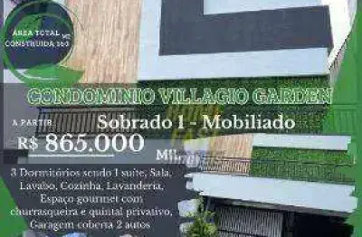 Sobrado com 3 dormitórios à venda por R$ 865.000,00 - Jardim Santa Inês - São Paulo/SP