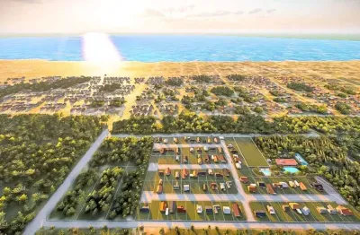 Terreno em condomínio fechado à venda na Av Claudiomiro Vizoto, 779, Praia do Ervino, São Francisco do Sul por R$ 450.000