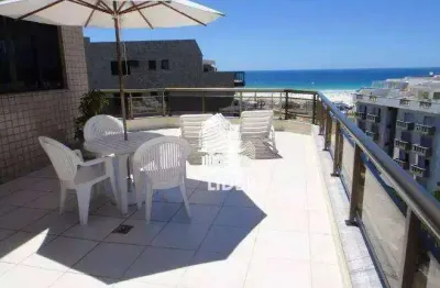 Cobertura com 4 dormitórios à venda, 206 m² por r$ 2.200.000,00 - vila nova - cabo frio/rj