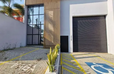 Salão para alugar em americana, loteamento industrial machadinho, com 326 m²