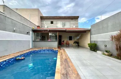 Casa à venda em santa bárbara d'oeste, jardim san marino, com 3 quartos, com 180 m²
