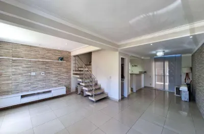 Casa à venda em americana, chácara letônia, com 3 quartos, com 135 m², condomínio spazio beach