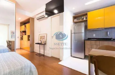 Apartamento com 1 dormitório à venda, 34 m² por r$ 585.000,00 - brooklin - são paulo/sp