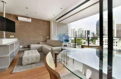 Apartamento com 1 dormitório para alugar, 65 m² por r$ 6.100,00/mês - vila olímpia - são paulo/sp