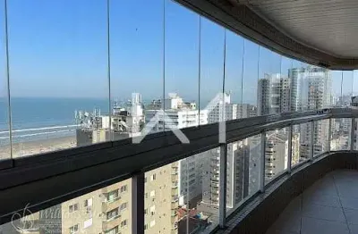 Apartamento em aviação com 3 suítes, a apenas 100 metros da praia  -  praia grande