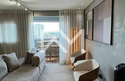 Apartamento mobiliado à venda no condomínio autêntico com 72m²,  gopoúva, guarulhos, sp