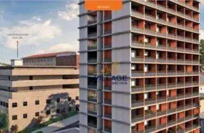 Apartamento com 1 dormitório à venda, 27 m² por r$ 495.000,00 - perdizes - são paulo/sp