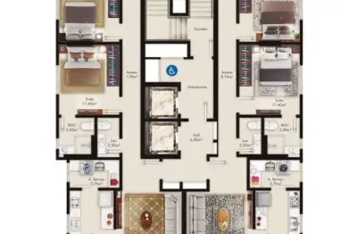 Apartamento com 3 quartos à venda no Andorinha, Itapema 