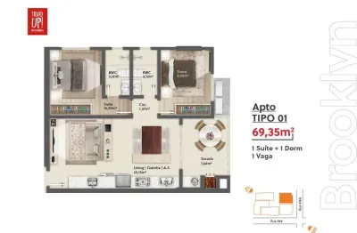 Apartamento com 2 quartos à venda em Morretes, Itapema 