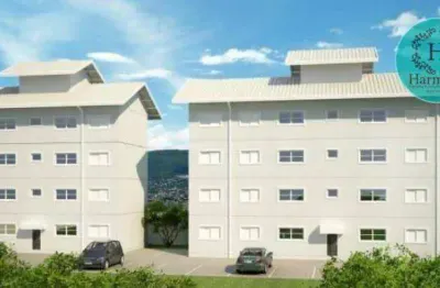 Apartamento com 2 dormitórios à venda, 60 m² por r$ 245.000,00 - parque residencial maria elmira - caçapava/sp