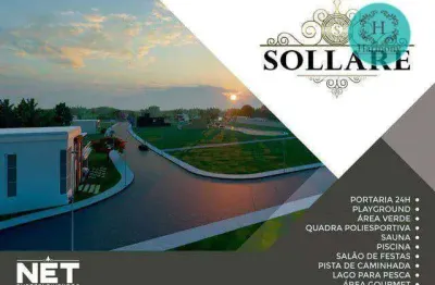 Terreno à venda, 250 m² por r$ 230.000 - condomínio sollare - caçapava/sp