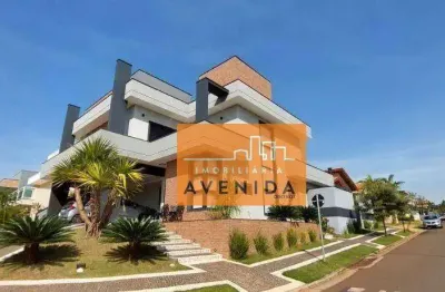 Sobrado com 4 dormitórios, 320 m² - venda por r$ 2.790.000,00 ou aluguel por r$ 12.000,00/mês - condomínio terras do cancioneiro - paulínia/sp