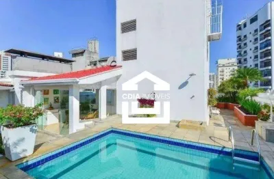 Cobertura com 4 dormitórios à venda, 400 m² por r$ 3.600.000,00 - campo belo - são paulo/sp