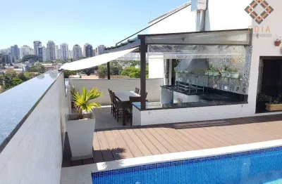 Cobertura com 3 dormitórios à venda, 287 m² - brooklin - são paulo/sp