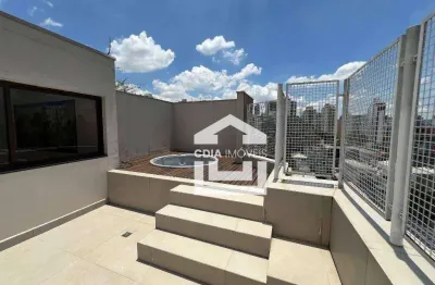 Cobertura à venda com 2 dormitórios sendo 1 suíte, 1 banheiro, 2 lavabos e 3 vagas de garagem. localizado em pinheiros.