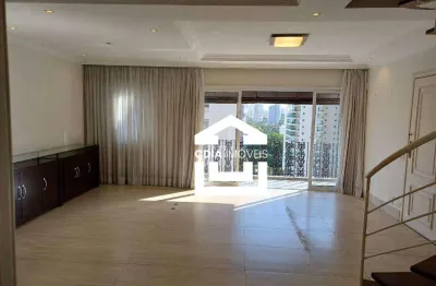 Cobertura com 3 dormitórios à venda, 230 m² por r$ 1.500.000,00 - brooklin paulista - são paulo/sp