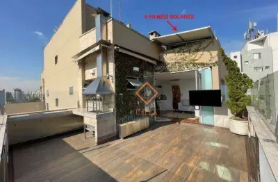 Cobertura com 3 dormitórios à venda, 121 m² por r$ 1.399.999,99 - campo belo - são paulo/sp