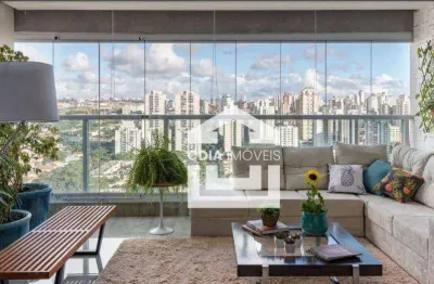 Apartamento com 1 dormitório, 58 m² - venda por r$ 1.280.000,00 ou aluguel por r$ 9.456,00/mês - brooklin - são paulo/sp