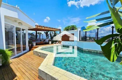 Cobertura com 5 dormitórios à venda, 555 m² por r$ 9.500.000,00 - vila madalena - são paulo/sp