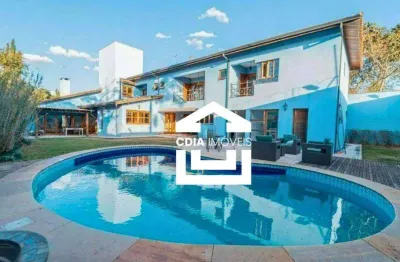 Casa com 4 dormitórios, 618 m² - venda por r$ 2.500.000,00 ou aluguel por r$ 15.750,00/mês - granja viana - jardim passargada a - cotia/sp