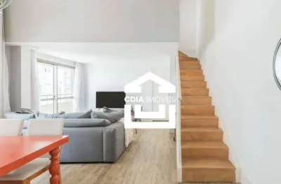 Apartamento duplex com 2 dormitórios, 100 m² - venda por r$ 2.000.000,00 ou aluguel por r$ 13.159,00 - brooklin - são paulo/sp