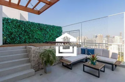 Cobertura com 2 dormitórios à venda, 154 m² por r$ 2.550.000 - brooklin - são paulo/sp