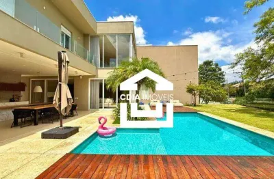 Casa com 4 dormitórios à venda, 402 m² por r$ 3.500.000,00 - granja viana - nova higienópolis - jandira/sp