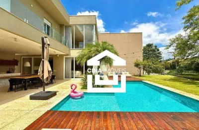 Casa com 4 dormitórios à venda, 410 m² por r$ 3.500.000,00 - granja viana - nova higienópolis - jandira/sp