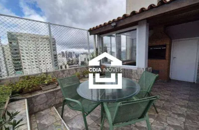 Cobertura com 4 dormitórios à venda, 195 m² por r$ 2.600.000,00 - campo belo - são paulo/sp