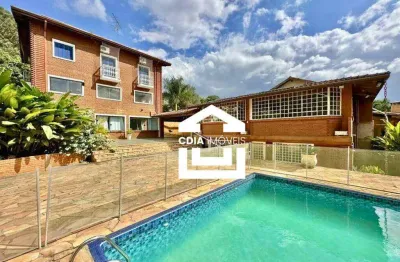 Casa com 5 dormitórios, 650 m² - venda por r$ 1.790.000,00 ou aluguel por r$ 13.325,00/mês - granja viana - parque dom henrique ii - cotia/sp