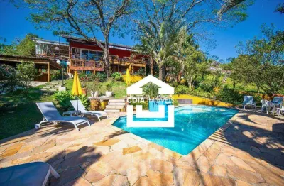 Casa com 5 dormitórios para alugar, 536 m² por r$ 21.964,13/mês - granja viana - granja ii - cotia/sp