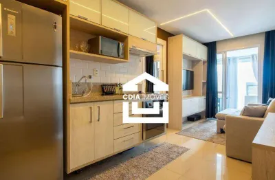 Apartamento com 1 dormitório à venda, 43 m² por r$ 795.000,00 - brooklin - são paulo/sp