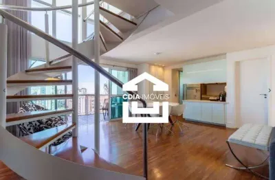 Apartamento duplex com 1 dormitório à venda, 104 m² por r$ 2.200.000,00 - moema - são paulo/sp