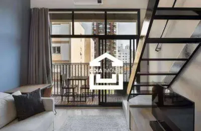 Apartamento com 1 dormitório, 32 m² - venda por r$ 630.000,00 ou aluguel por r$ 6.359,00 - pinheiros - são paulo/sp