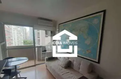 Flat com 1 dormitório à venda, 40 m² por r$ 470.000 - moema - são paulo/sp