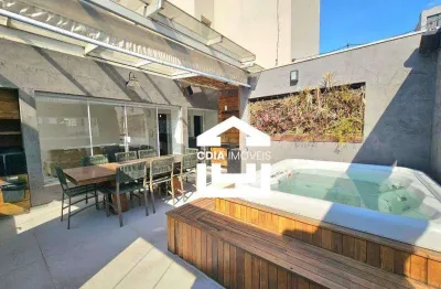 Cobertura com 2 dormitórios à venda, 118 m² - itaim - são paulo/sp