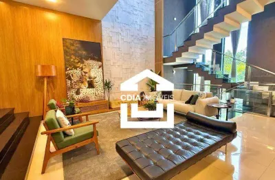 Casa com 4 dormitórios à venda, 533 m² por r$ 6.500.000,00 - tamboré 10 - santana de parnaíba/sp