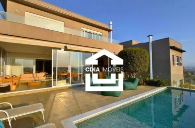 Casa com 4 dormitórios à venda, 539 m² por r$ 9.500.000,00 - tamboré 10 - santana de parnaíba/sp