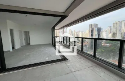 Apartamento de alto padrão à venda com 3 suítes, 4 banheiros e 2 vagas de garagem, localizado em pinheiros.