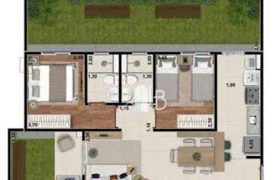 Apartamento com 2 dormitórios à venda, 87 m² por r$ 332.395,00 - shopping park - uberlândia/mg