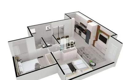 Apartamento com 2 dormitórios à venda, 53 m² por r$ 324.000,00 - santa mônica - uberlândia/mg
