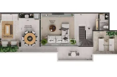 Cobertura com 3 dormitórios à venda, 174 m² por r$ 1.626.081,55 - copacabana - uberlândia/mg