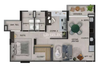 Apartamento com 2 dormitórios à venda, 73 m² por r$ 781.798,70 - gávea - uberlândia/mg