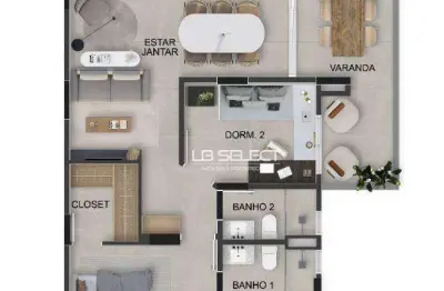 Apartamento com 2 dormitórios à venda, 82 m² por r$ 846.508,44 - gávea - uberlândia/mg